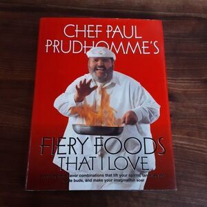 Vintage Cookbook (1995) Chef Paul Prudhomme's "Fiery Foods That‎ I Love" …